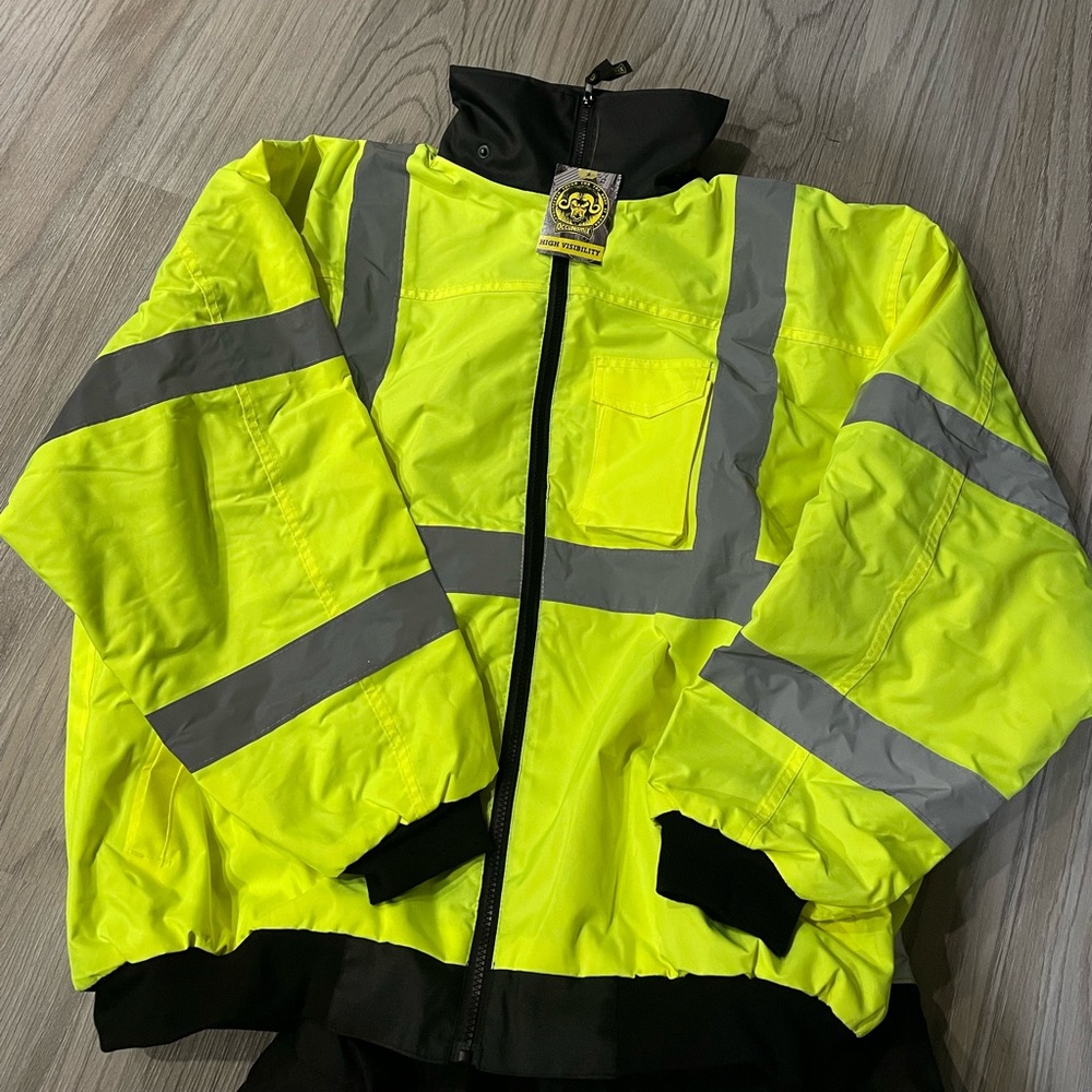 High Visibility Insulated Coat and Coveralls